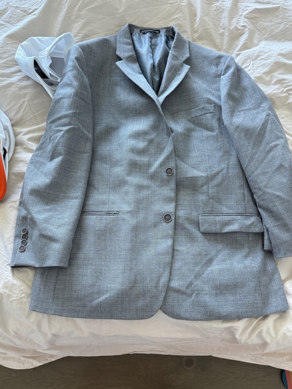 Tommy Hilfiger Classic Men's Light Gray Two-Button Blazer